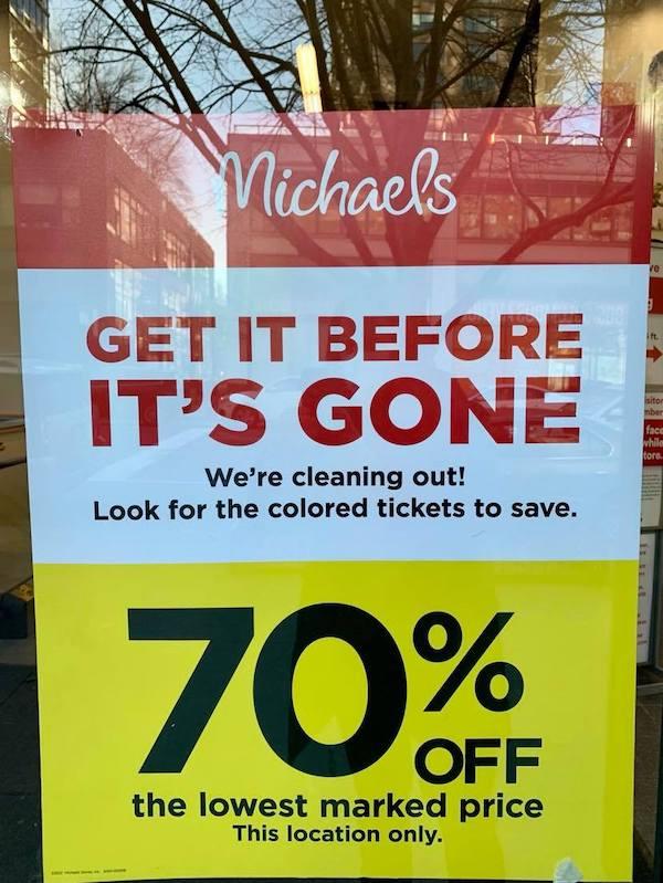 Crafts Retailer Michaels To Shut Down Nearly 100 Stores