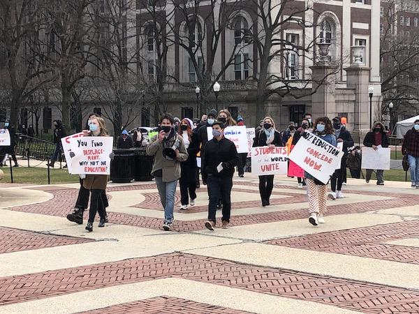 Students Protest At Columbia University For ‘Tuition Strike 2021 ...