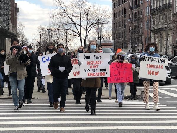 Students Protest At Columbia University For ‘Tuition Strike 2021 ...