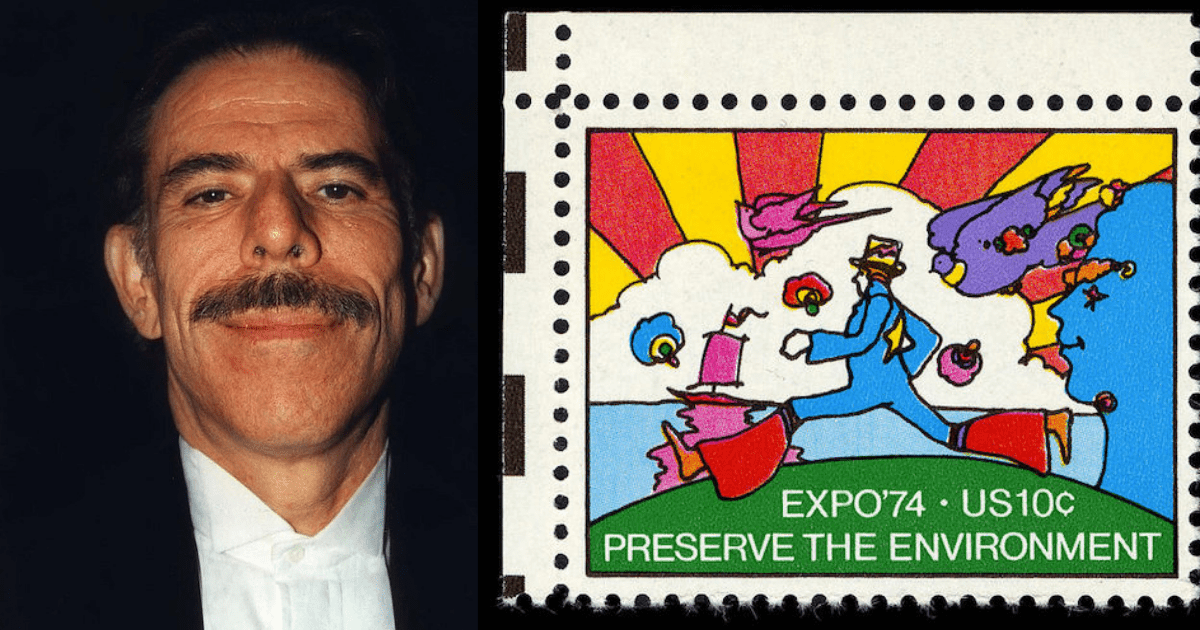 HOT人気SALE1974年　Peter Max Stamp(Postage) Officeal First Day Cover ピーターマックス切手　公式発売記念品　当時物　キズ有 ビンテージ その他