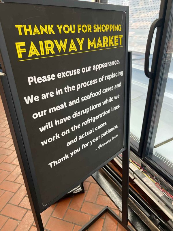 Fairway Market meat and fish change